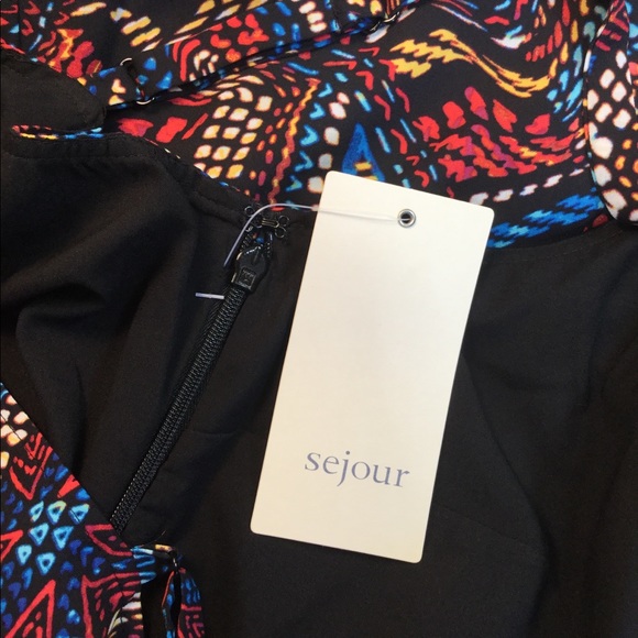 NWT Sejour Shark Bite Hem Slip Dress - Picture 6 of 7